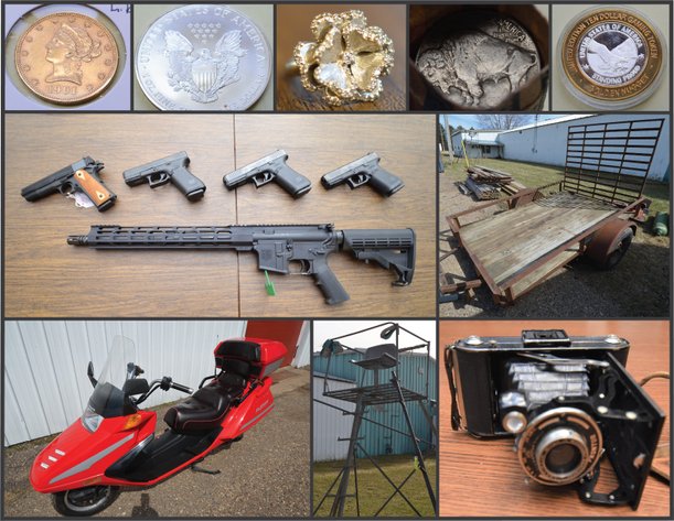 COINS, GUNS, HUNTING ITEMS, JEWELRY, AND COLLECTIBLES