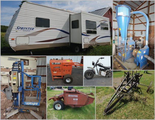 WIRE RECYCLING EQUIP, LIFTS, TOOLS, CAMPER, AND MORE - Rice Lake, WI