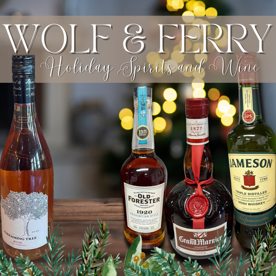 Wolf & Ferry Holiday Spirits and Wine