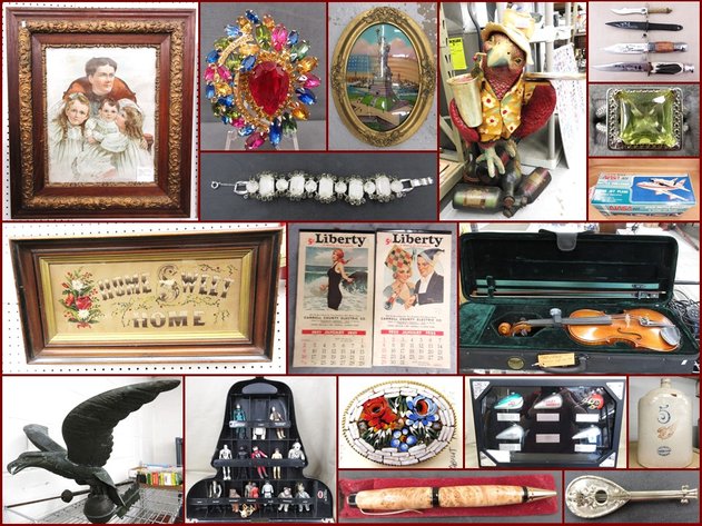 Antiques, Jewelry and Collectibles (pink tag)