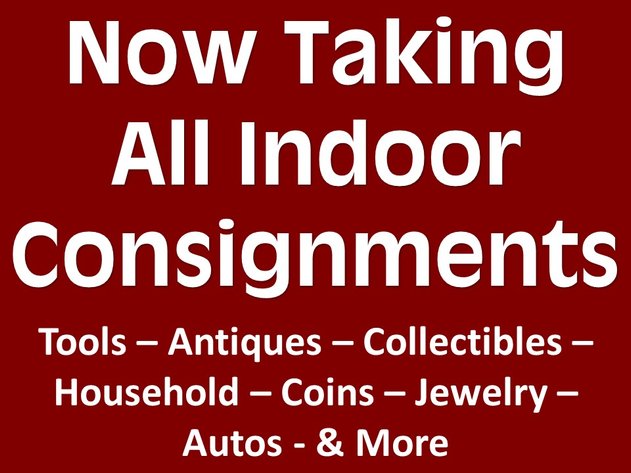Now Taking All Indoor Consignments