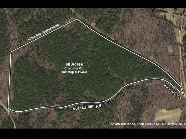 FOR SALE: 68 Wooded Acres in Charlotte County on Eureka Mill Rd