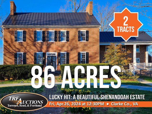 Lucky Hit: 86 Acre Estate in Clarke Co, VA