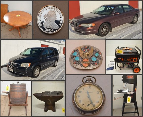 BUICK REGAL, CHRYSLER TOWN&COUNTRY, WEN GENERATORS, POCKET WATCHES, COINS, AND MORE - Mondovi, WI
