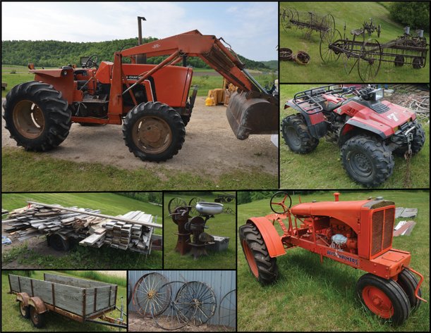 TRACTORS, SHOP TOOLS, WOODWORKING TOOLS, LUMBER, FURNITURE, AND MORE - Alma, WI
