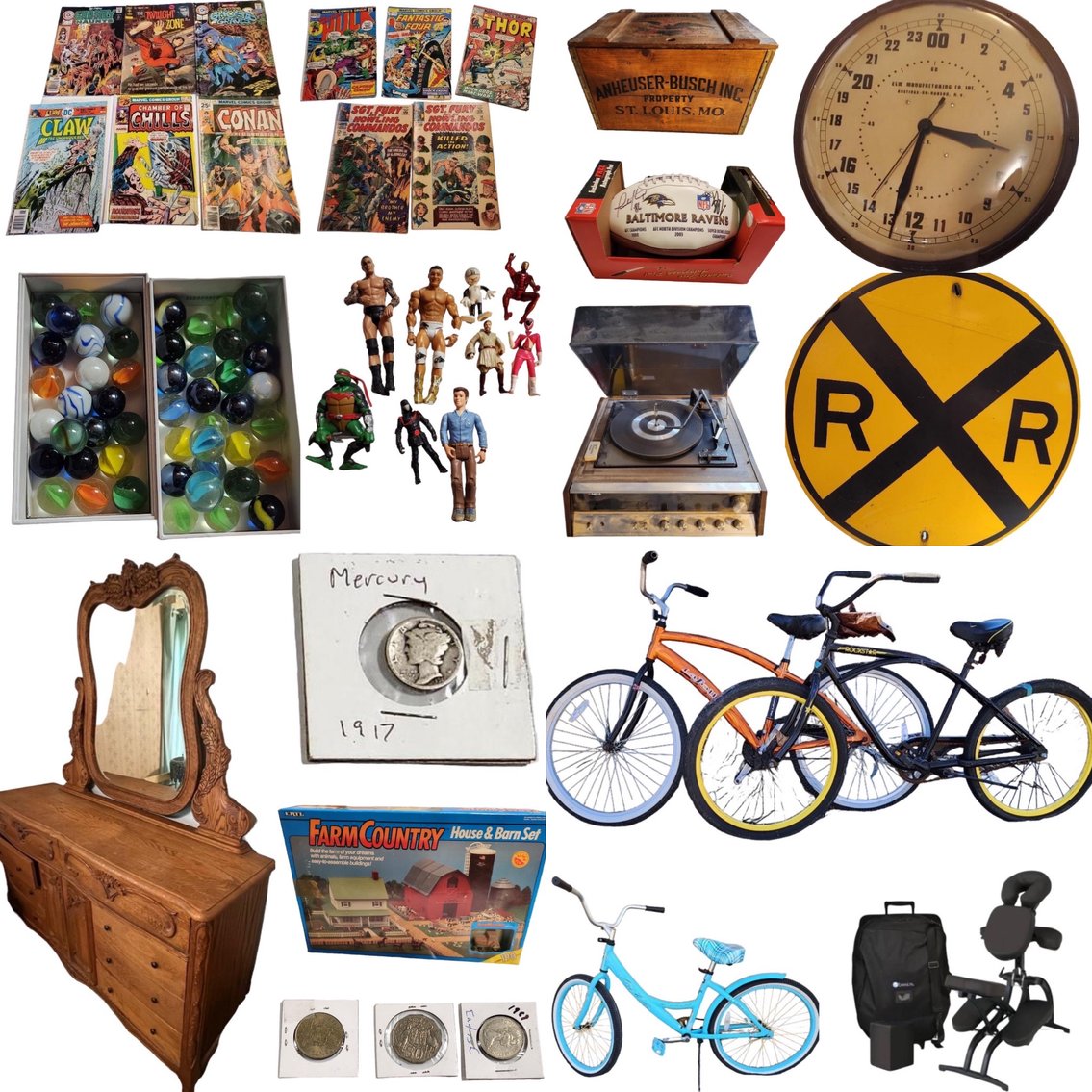 Huge Antiques, Collectibles, Tools & Household Timed Auction