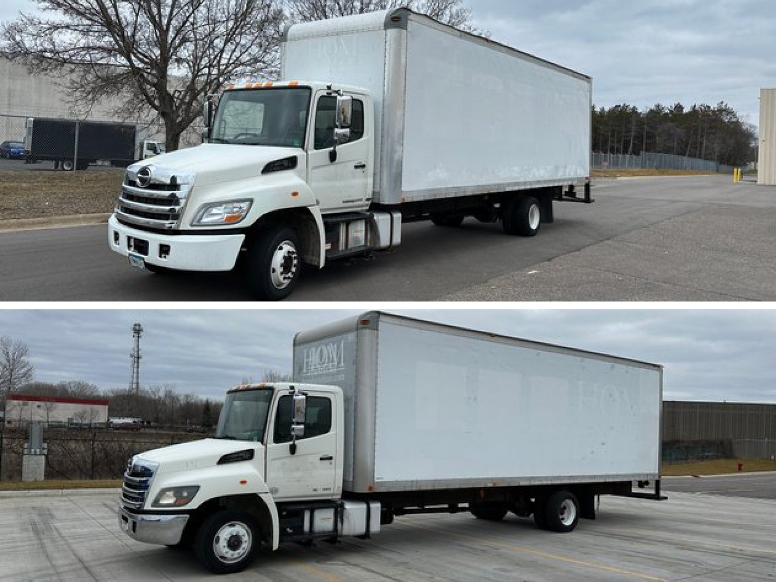 2015 & 2014 Hino 258 28' Lo Pro Box Trucks