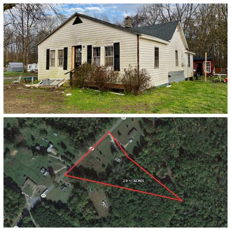 Image for 2 BR/1 BA Fixer Upper on 2.9 +/- Acres in Louisa County, VA--SELLING to the HIGHEST BIDDER via ONLNE ONLY BIDDING!!