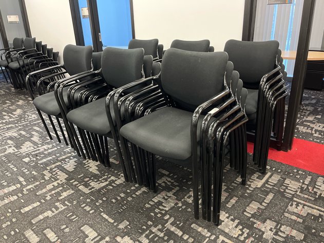 Stacking armchairs group of 30