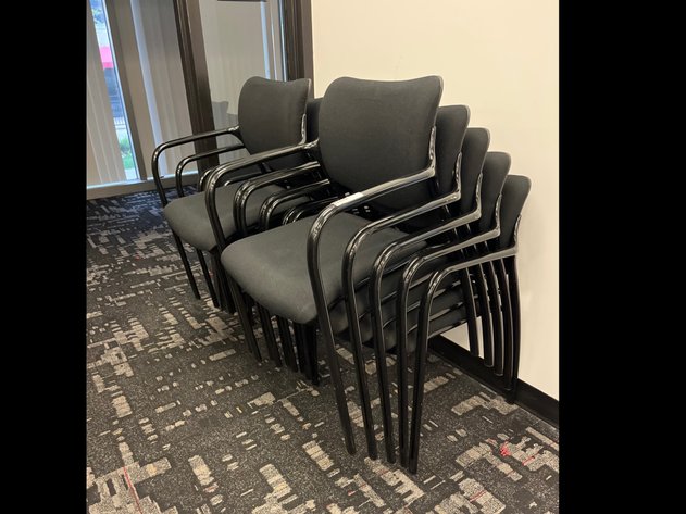Stacking armchairs group of 10