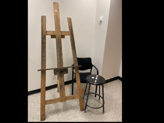 Easel stand chair and stool